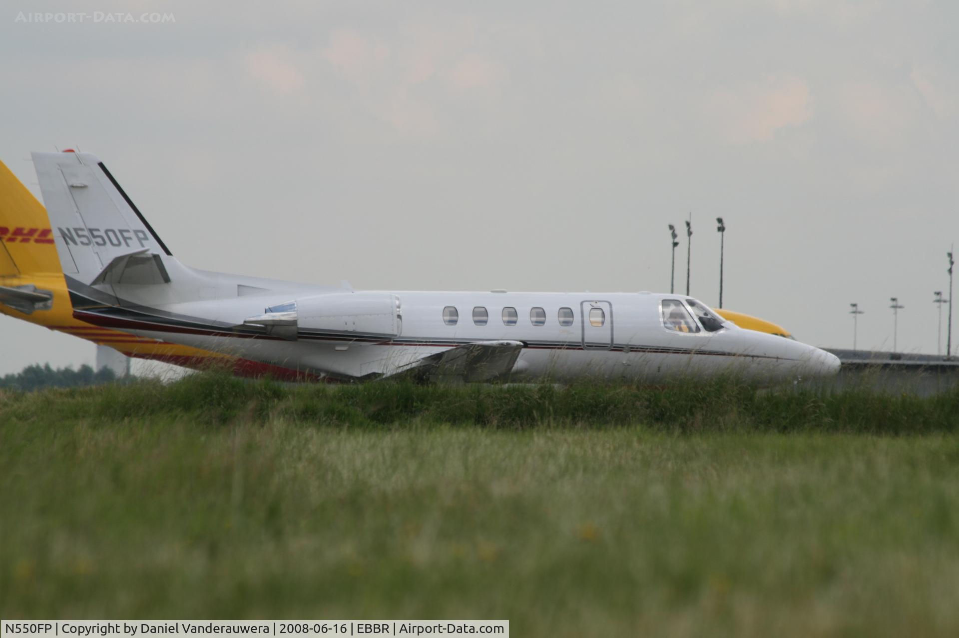 N550FP, 2002 Cessna 550 C/N 550-1024, parked on General Aviation apron
