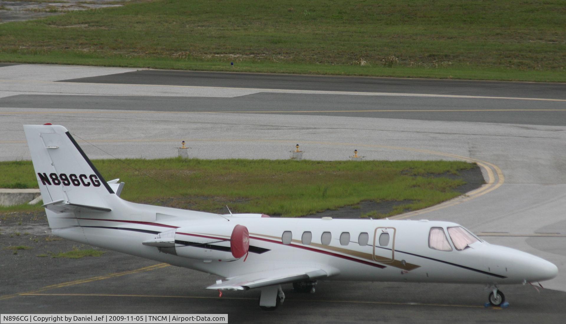 N896CG, 2003 Cessna 550 Citation II C/N 550-1055, Park at the cargo ramp.