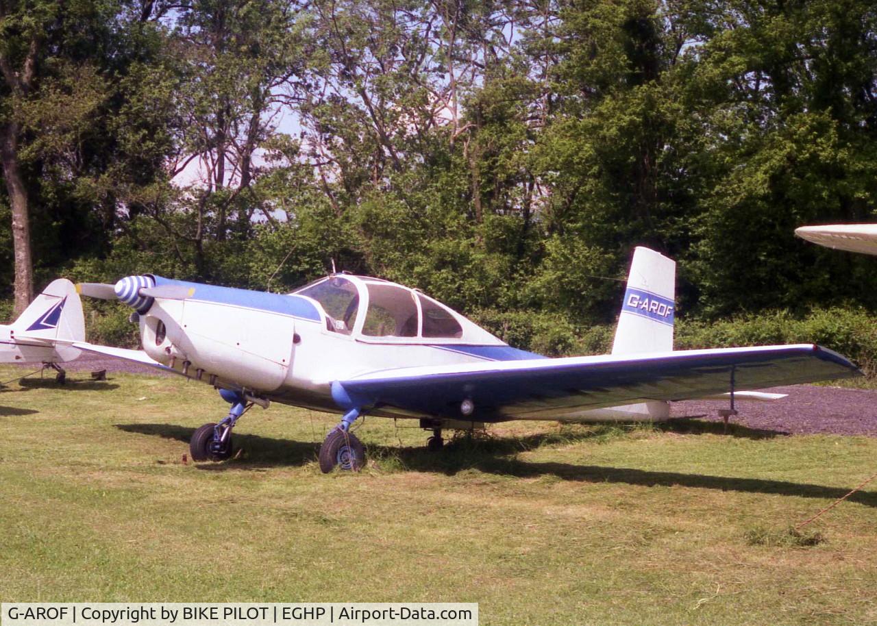 G-AROF, 1961 Orlican L-40 Meta Sokol C/N 150905, POPHAM 1985. TO CZECH REPUBLIC 1998