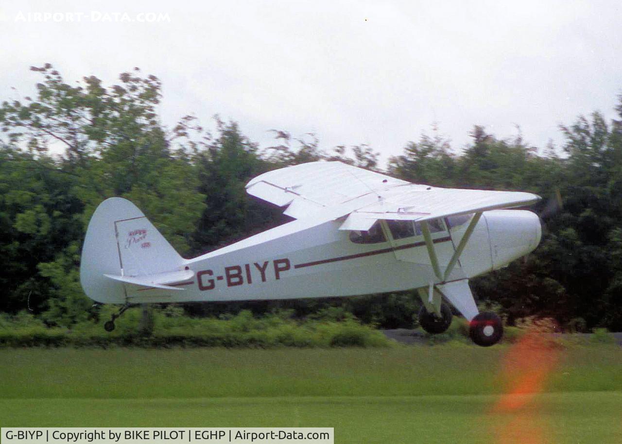 G-BIYP, 1952 Piper PA-20-135 Pacer Pacer C/N 20-802, POPHAM 1985. CURRENTLY WITH G-BIYP GROUP