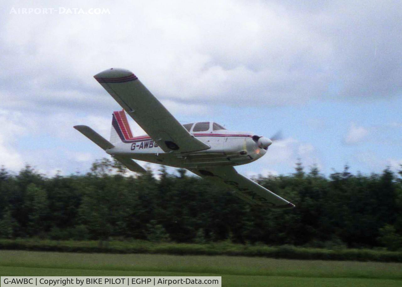 G-AWBC, 1968 Piper PA-28R-180 Cherokee Arrow C/N 28R-30572, POPHAM 1985. CURRENTLY WITH ANGLO AVIATION