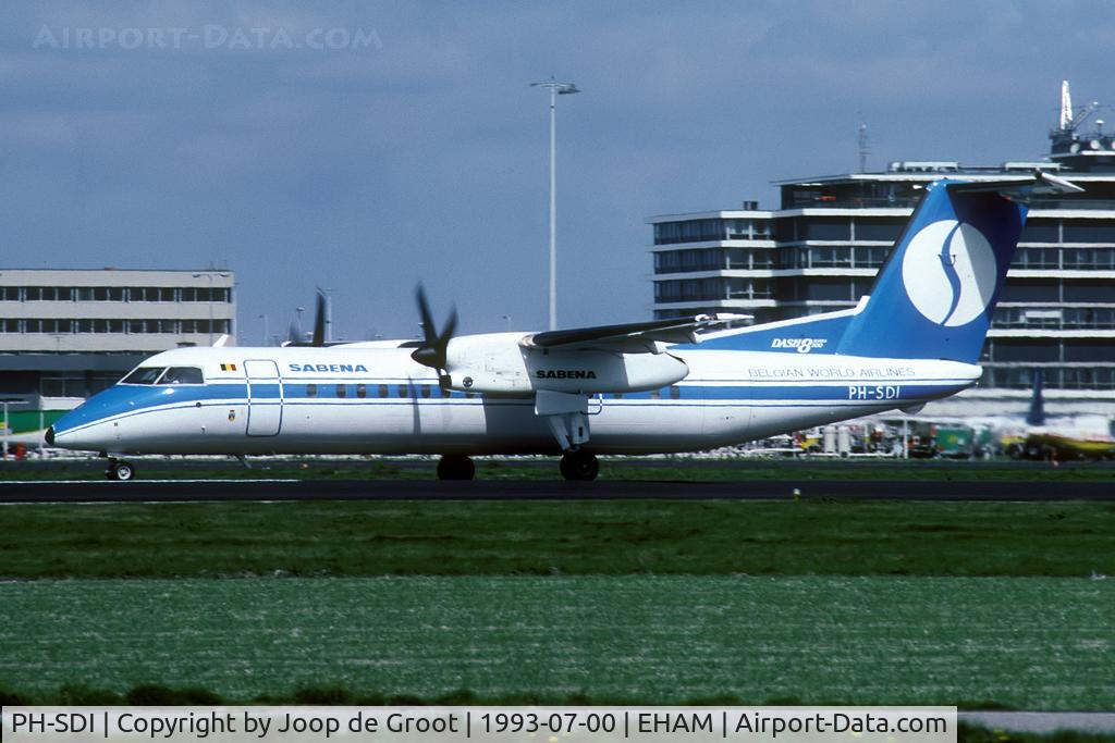PH-SDI, 1990 De Havilland Canada DHC-8-311 Dash 8 C/N 216, visit to Amsterdam-Schiphol