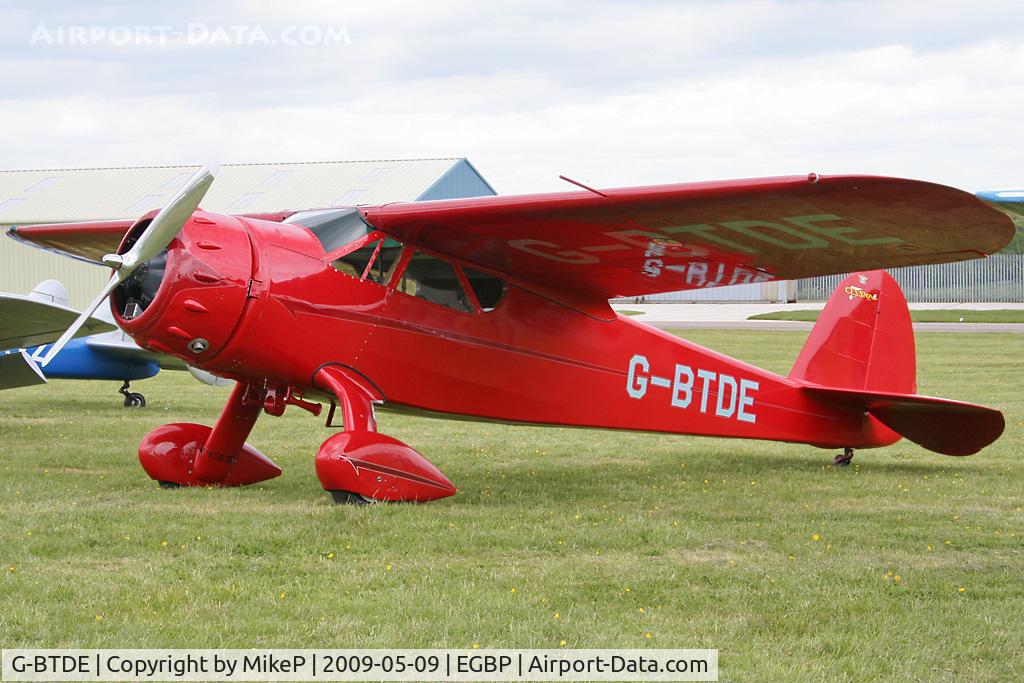 G-BTDE, 1940 Cessna C-165 Airmaster C/N 551, Visitor to the 2009 Great Vintage Flying Weekend.
