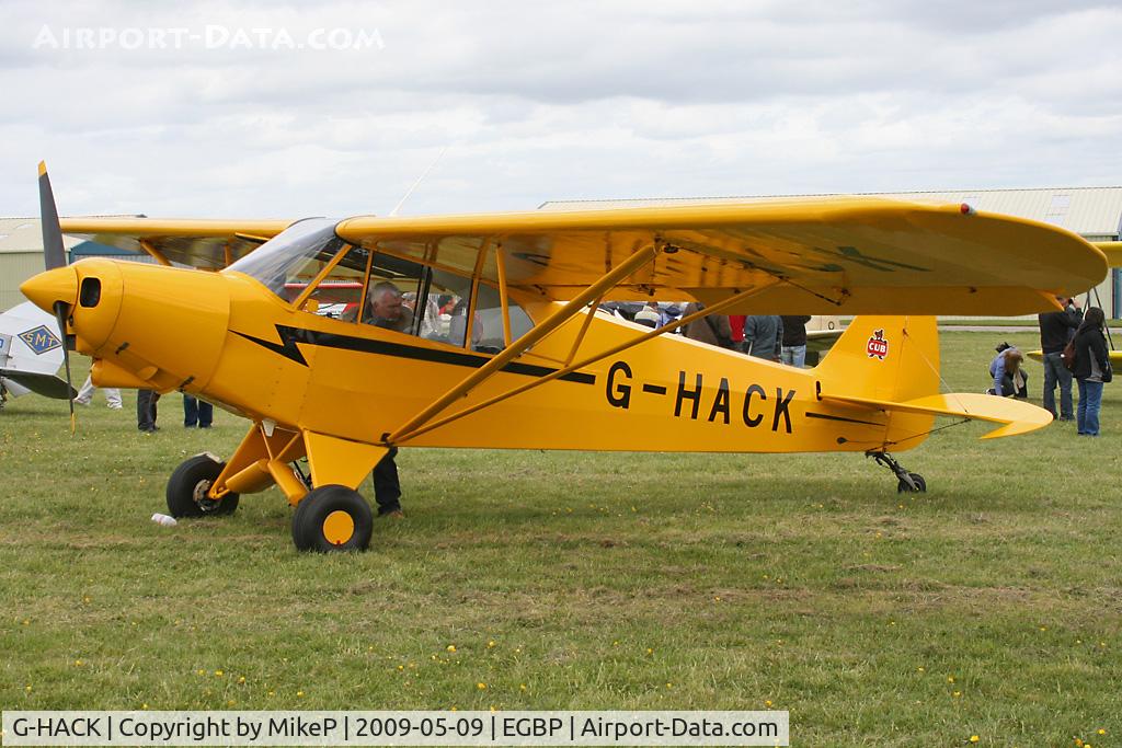 G-HACK, 1959 Piper PA-18-150 Super Cub C/N 18-7168, Visitor to the 2009 Great Vintage Flying Weekend.