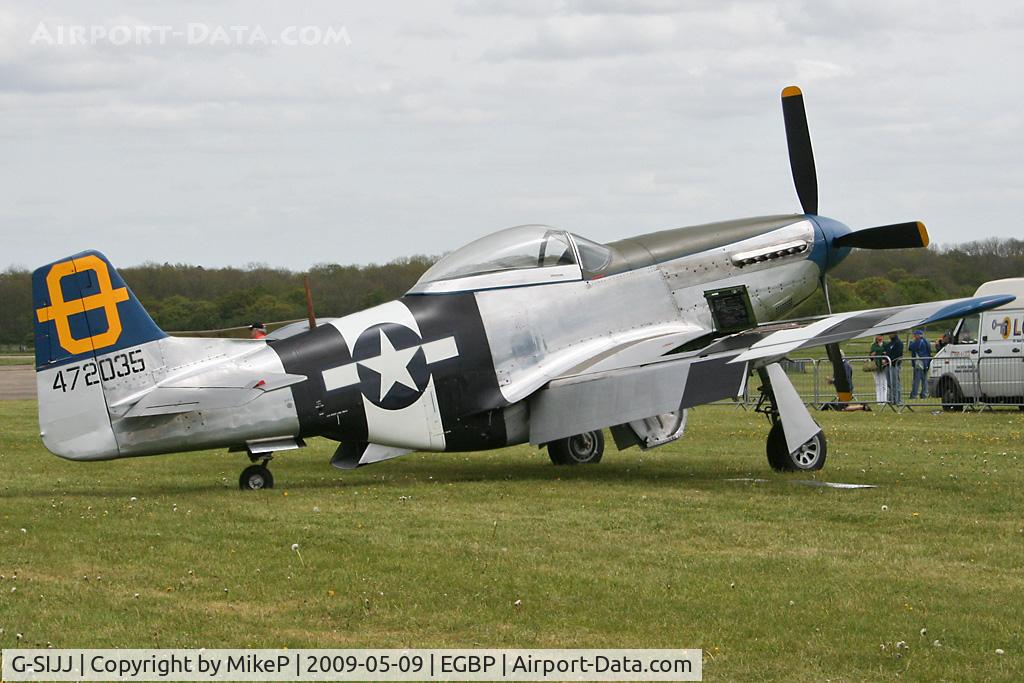 G-SIJJ, 1944 North American P-51D Mustang C/N 122-31894 (44-72035), Visitor to the 2009 Great Vintage Flying Weekend.