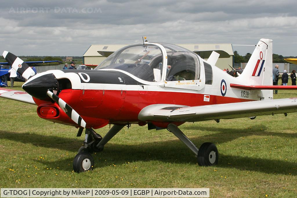 G-TDOG, 1973 Scottish Aviation Bulldog T.1 C/N BH.120/230, Visitor to the 2009 Great Vintage Flying Weekend.