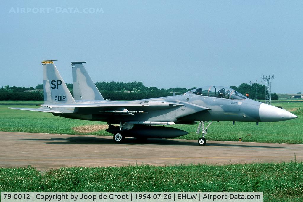 79-0012, 1979 McDonnell Douglas F-15D Eagle C/N 0609/D023, temp based at Leeuwarden