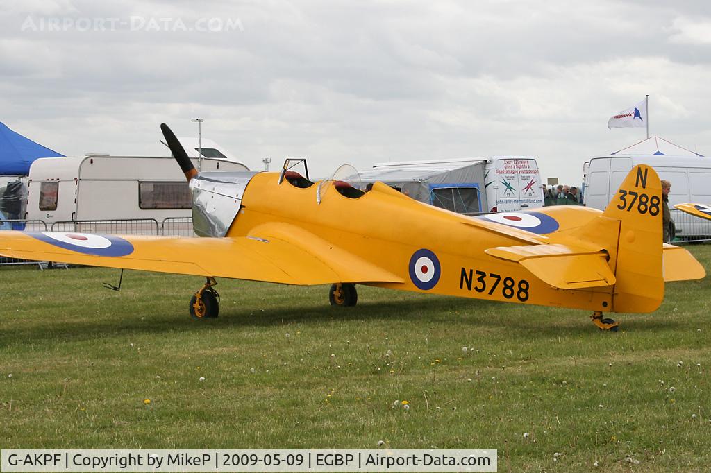 G-AKPF, 1941 Miles M14A Hawk Trainer 3 C/N 2228, Visitor to the 2009 Great Vintage Flying Weekend.