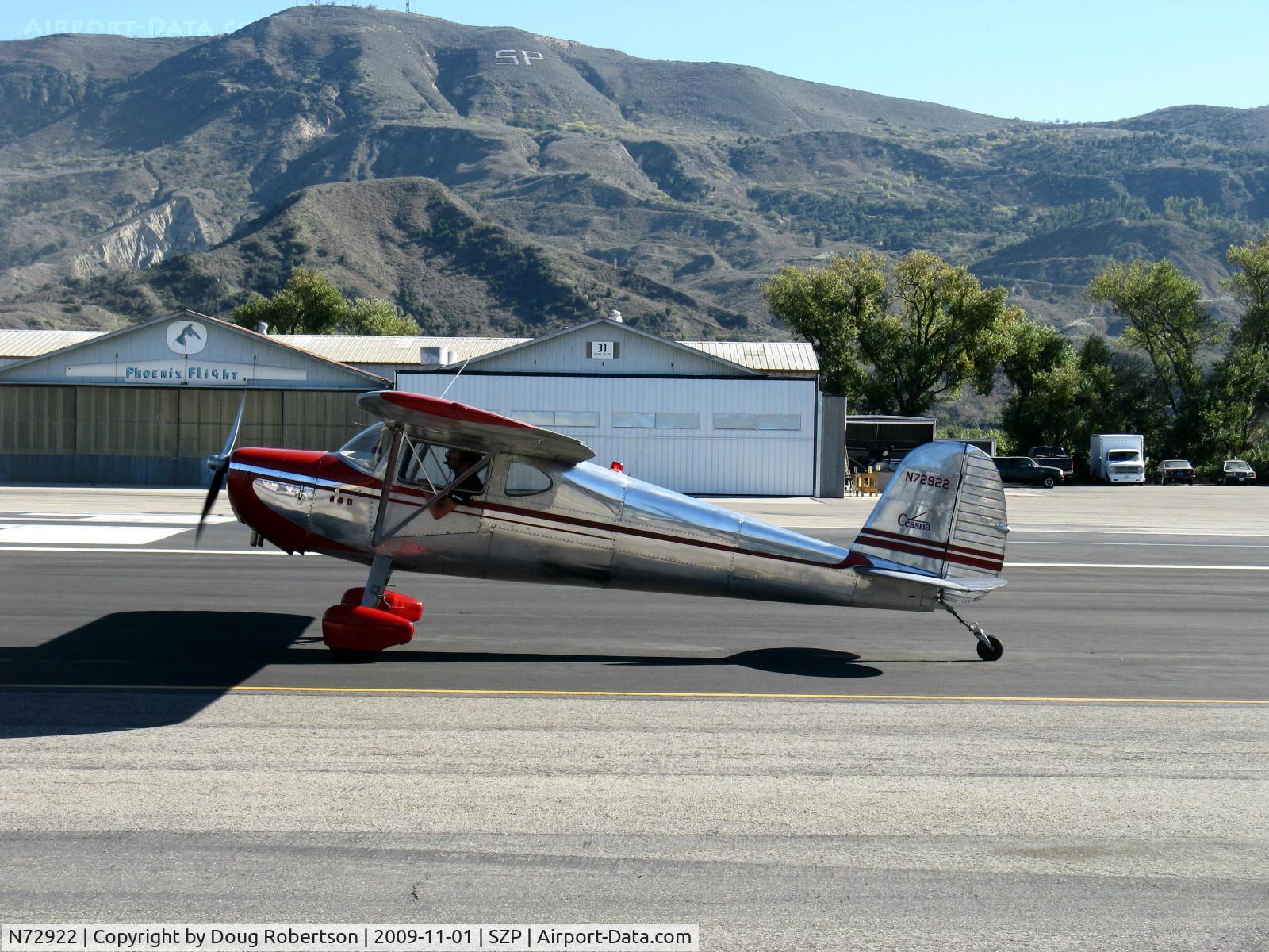 N72922, 1946 Cessna 140 C/N 10120, 1946 Cessna 140, Continental C85 85 Hp, taxi to Rwy 22