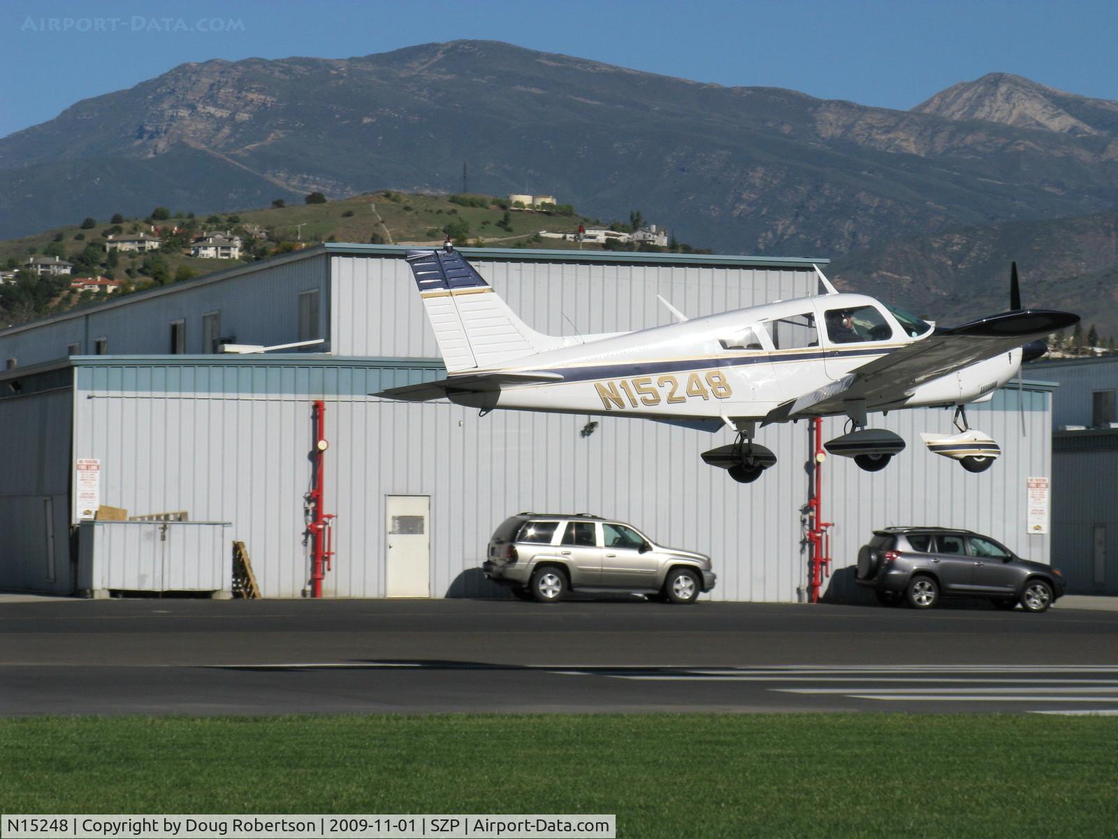 N15248, 1972 Piper PA-28-180 C/N 28-7305043, 1972 Piper PA-28-180 CHEROKEE, Lycoming O&VO-380 180 Hp, landing Rwy 04