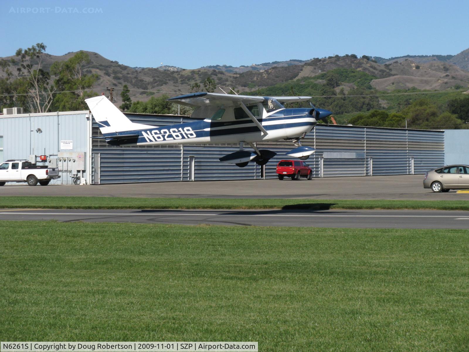 N6261S, 1967 Cessna 150G C/N 15067061, 1967 Cessna 150G, Continental O-200 100 Hp, landing Rwy 04