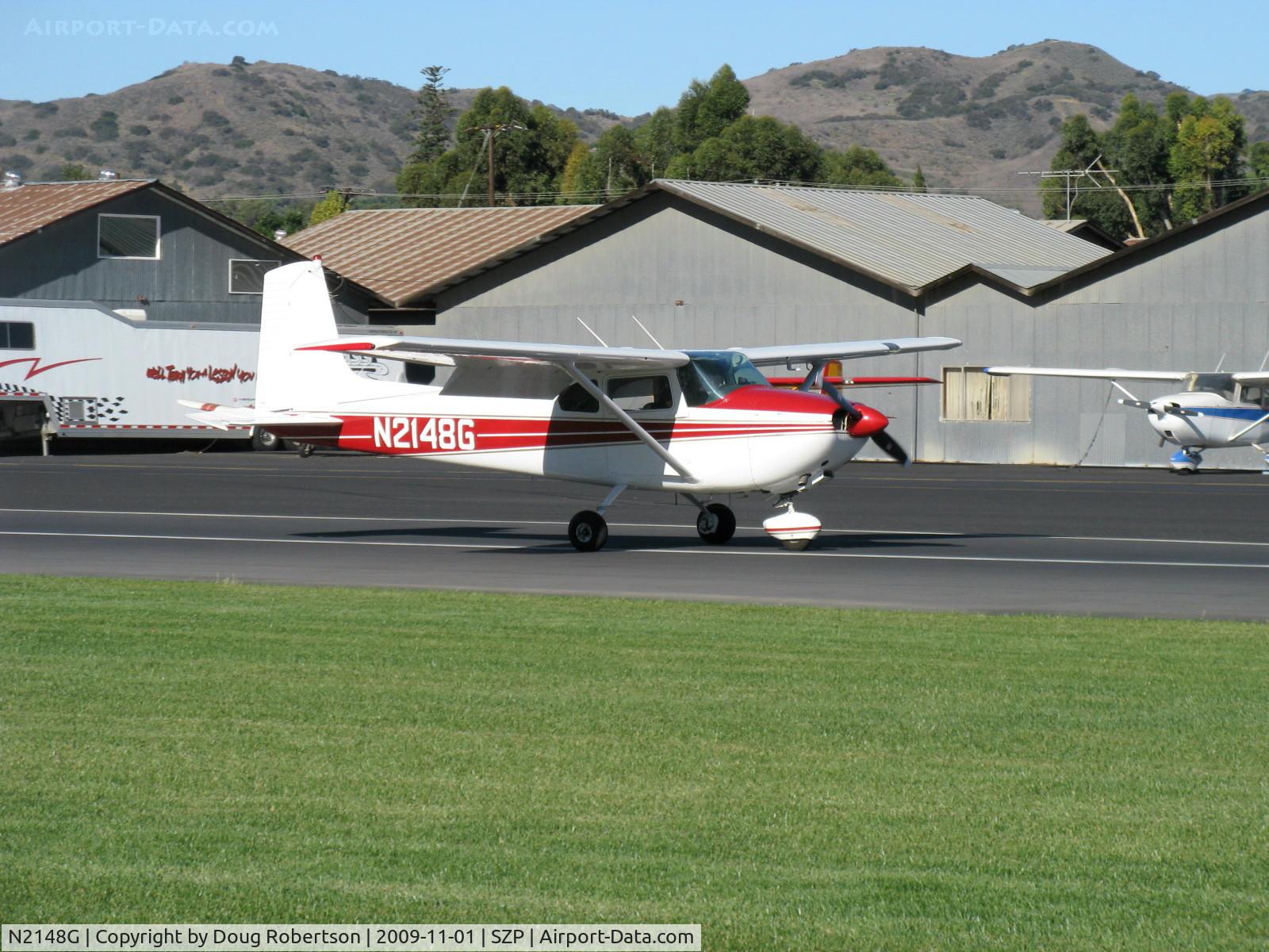 N2148G, 1958 Cessna 182A Skylane C/N 51448, 1958 Cessna 182A SKYLANE, Continental O-470 230 Hp, landing roll Rwy 04