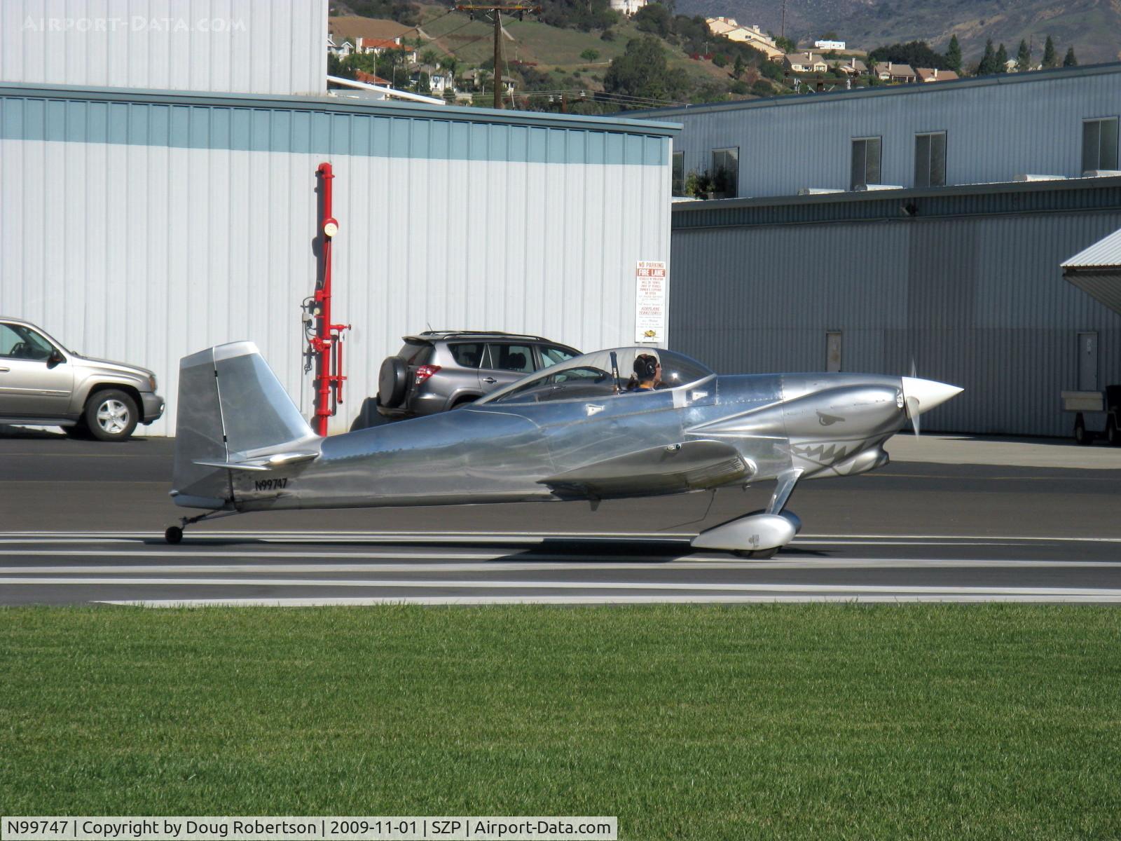 N99747, 2001 Vans RV-4 C/N 2097, 2001 Richard VAN's RV-4, Lycoming O&VO-360 180 Hp, taking the active Rwy 04