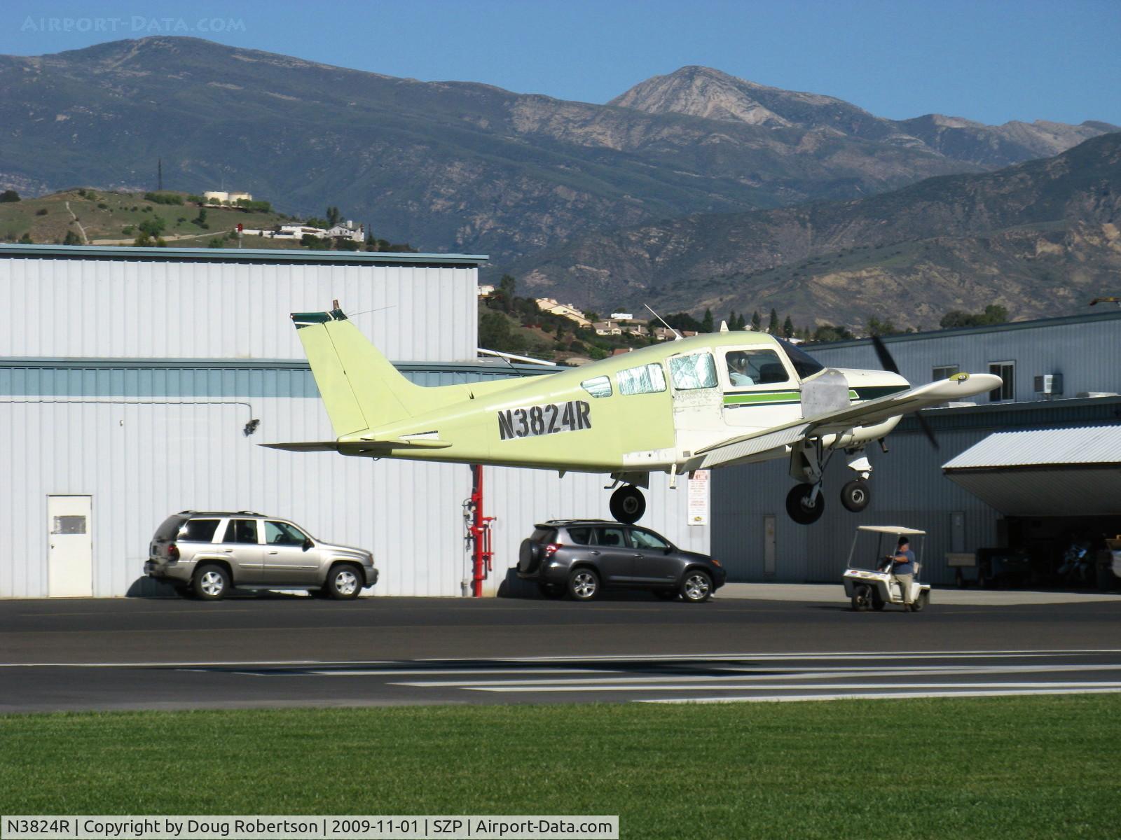 N3824R, 1980 Beech C24R C/N MC-741, 1980 Beech C24R SIERRA 200, Lycoming O&VO-360 200 Hp, landing Rwy 04
