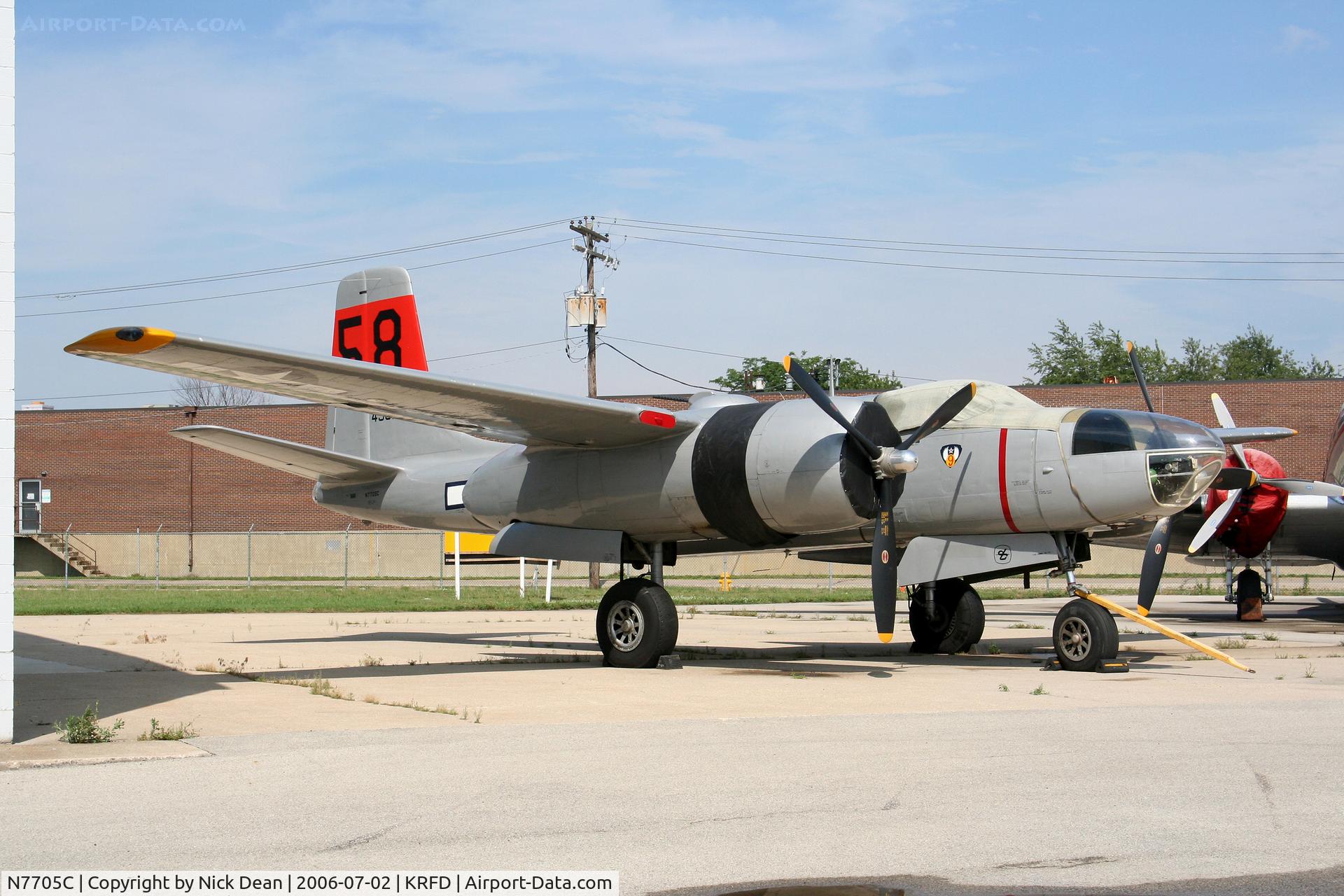 N7705C, 1944 Douglas A-26C Invader C/N 28989, KRFD