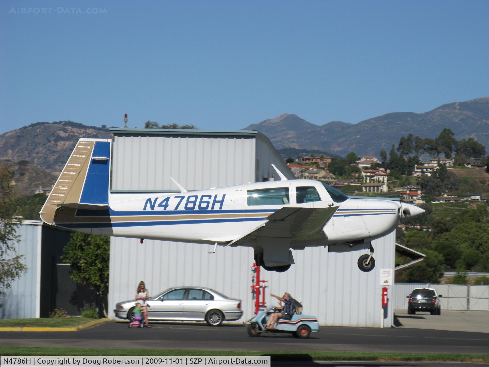 N4786H, 1979 Mooney M20J 201 C/N 24-0876, 1979 Mooney M20J 201, Lycoming IO-360 A&C 200 Hp, flaps landing Rwy 04