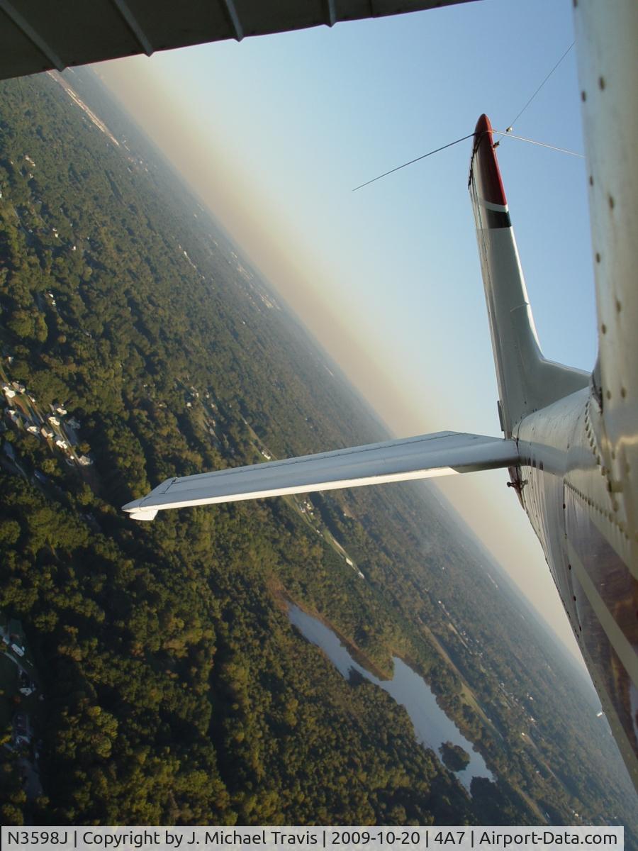 N3598J, 1965 Cessna 150E C/N 15061298, Having some fun in this nice 150!  Had to loosen my 4 point harness to get the shot.