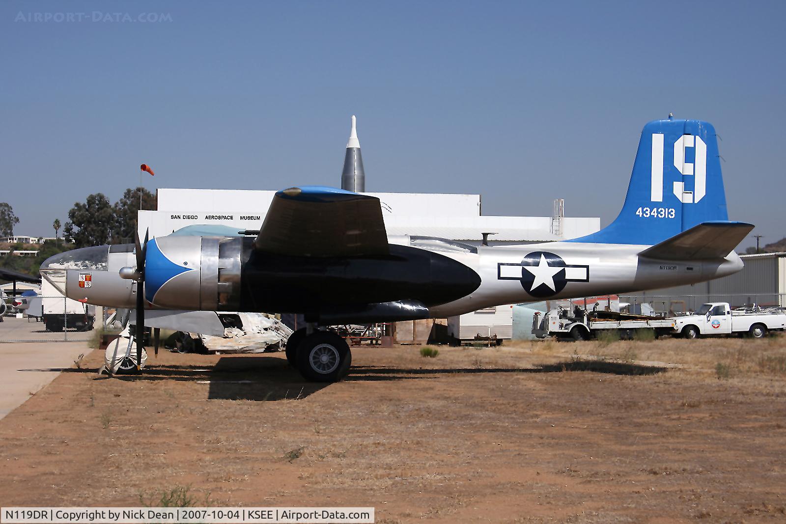 N119DR, 1944 Douglas A-26B Invader Invader C/N 27592, KSEE