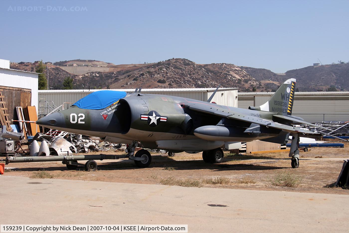 159239, Hawker Siddeley AV-8C Harrier C/N 712148, KSEE
