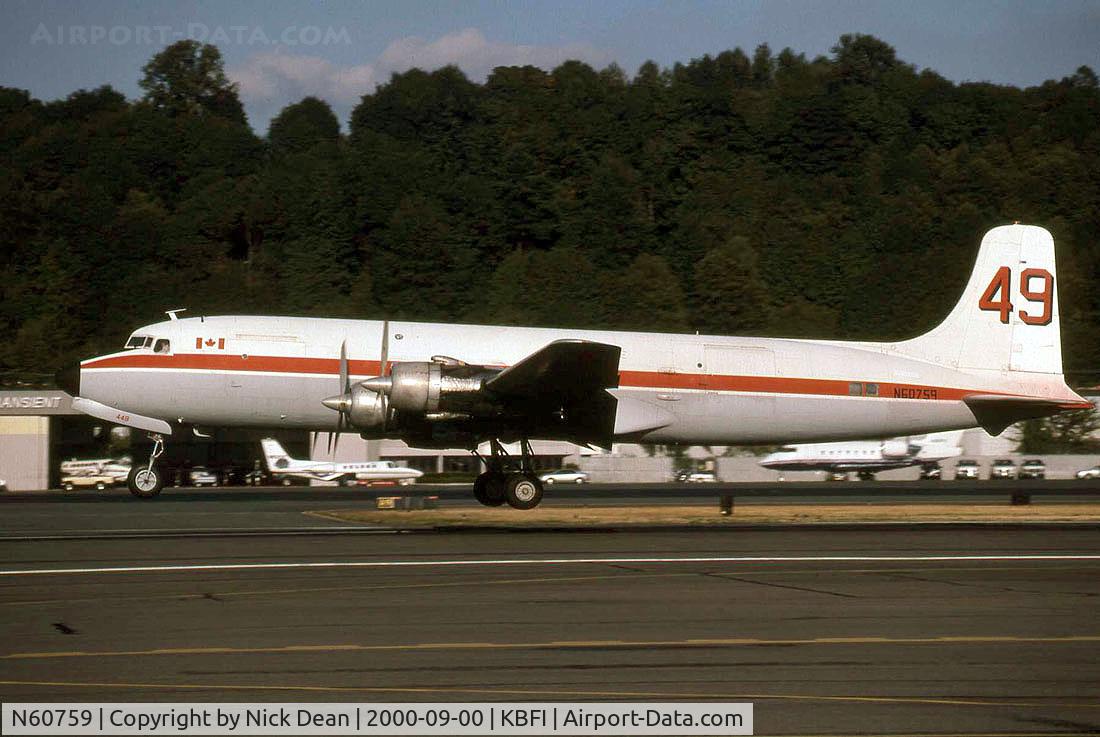 N60759, 1957 Douglas DC-6B C/N 45179, KBFI