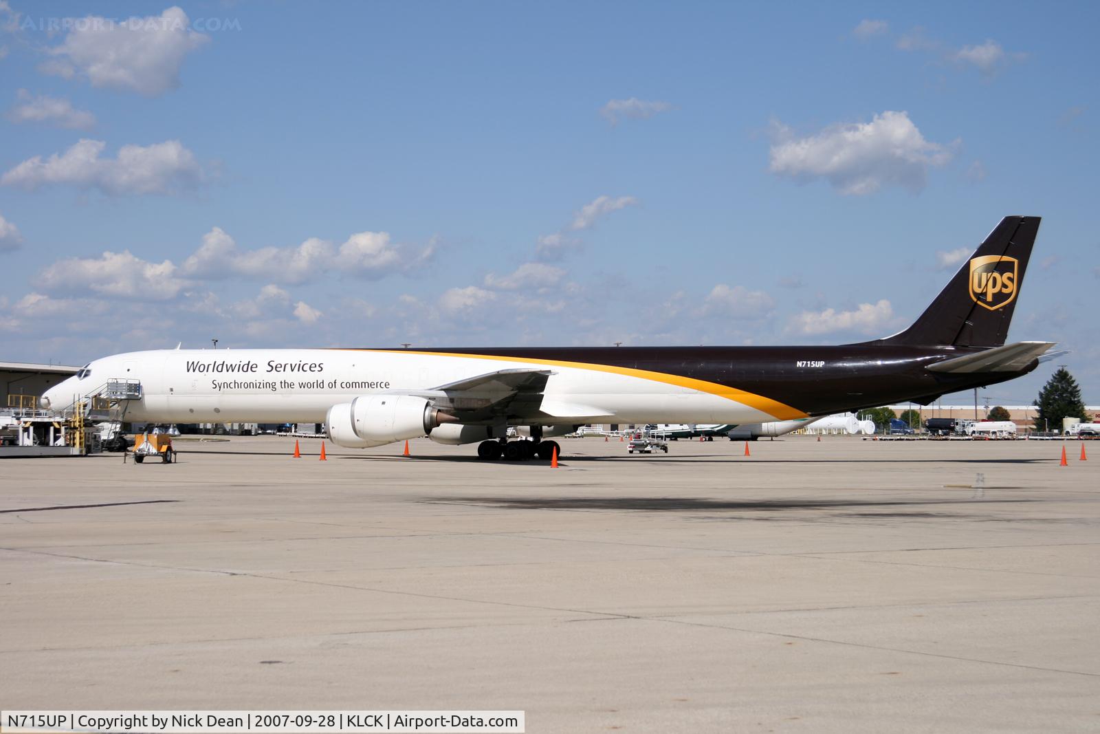 N715UP, 1967 Douglas DC-8-71F C/N 45915, KLCK