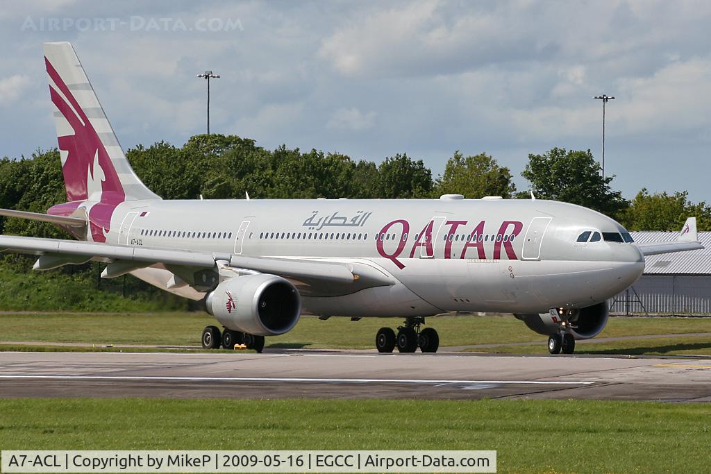 A7-ACL, 2007 Airbus A330-202 C/N 820, Taxiing out to the 23R holding point.