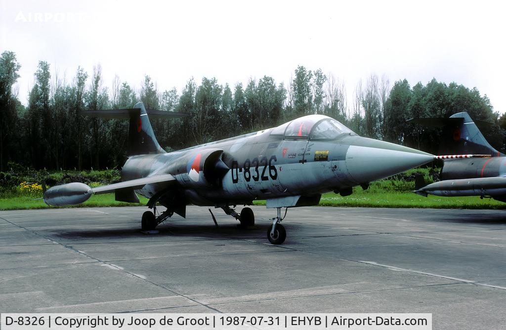D-8326, Lockheed F-104G Starfighter C/N 683-8326, part of the Starfighter storage at Ypenburg.