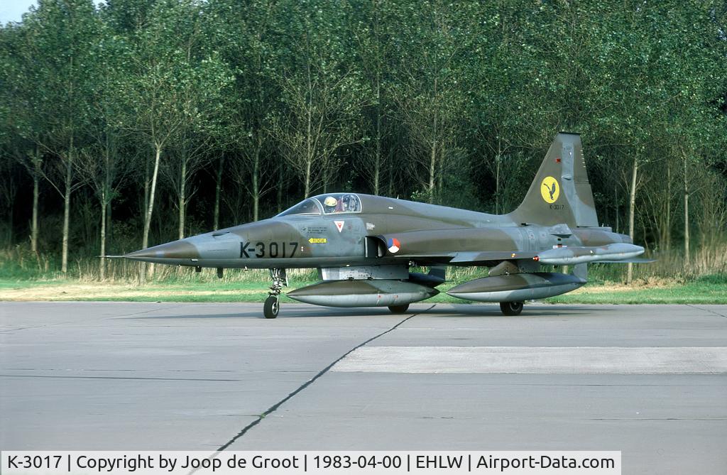 K-3017, 1970 Canadair NF-5A Freedom Fighter C/N 3017, seen during a local exercise