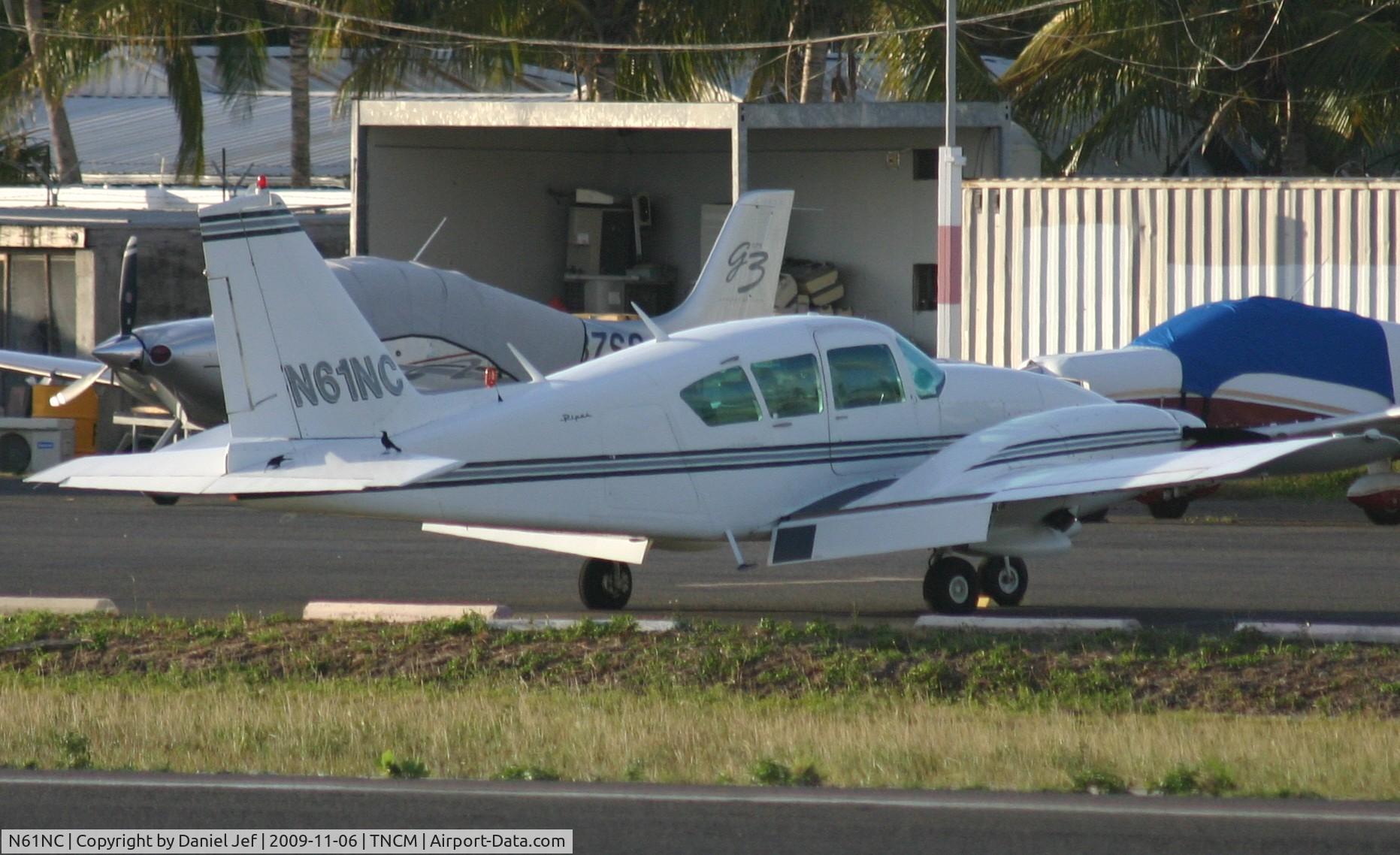 N61NC, 1969 Piper PA-23-250 C/N 27-4184, Park at the extreem east ramp