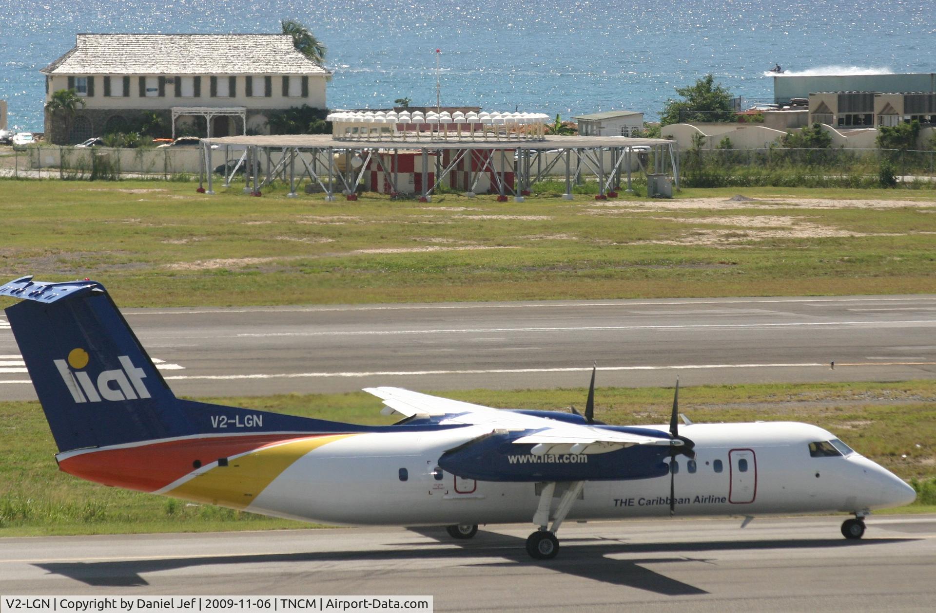 V2-LGN, 1990 De Havilland Canada DHC-8-311 Dash 8 C/N 230, Liat holding at the holding point A