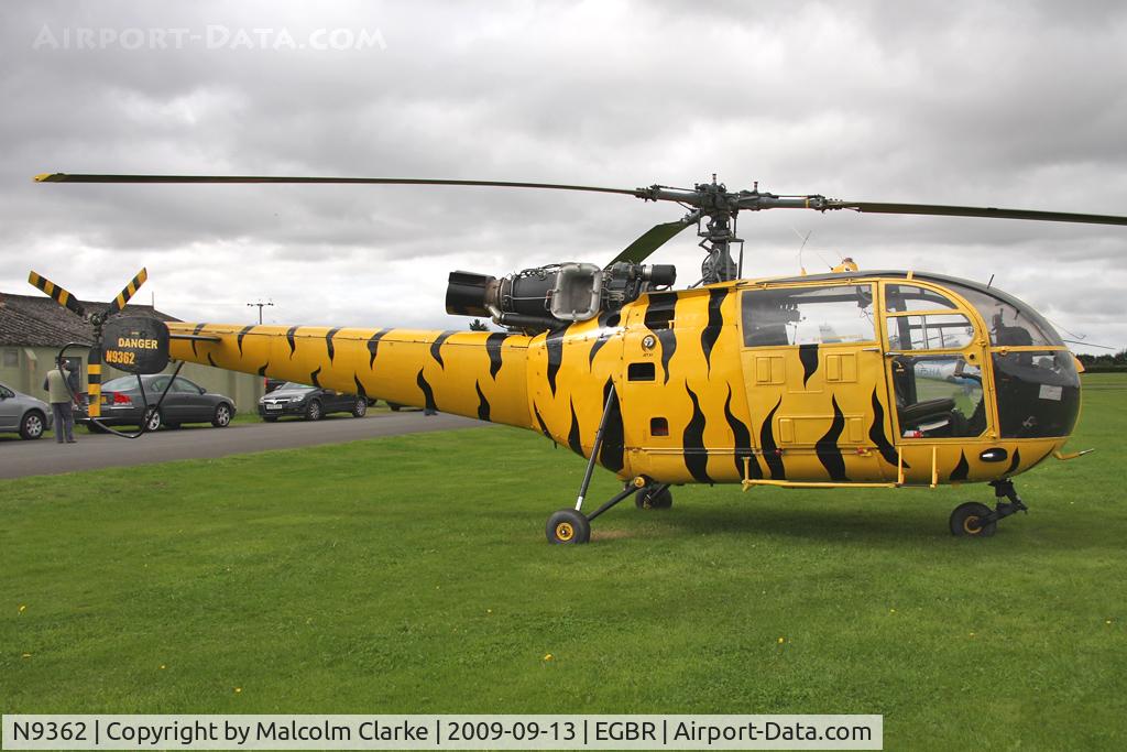 N9362, 1970 Aerospatiale SA-316B Alouette III C/N 1739, Aerospatiale SA-316B Alouette III at Breighton Airfield.