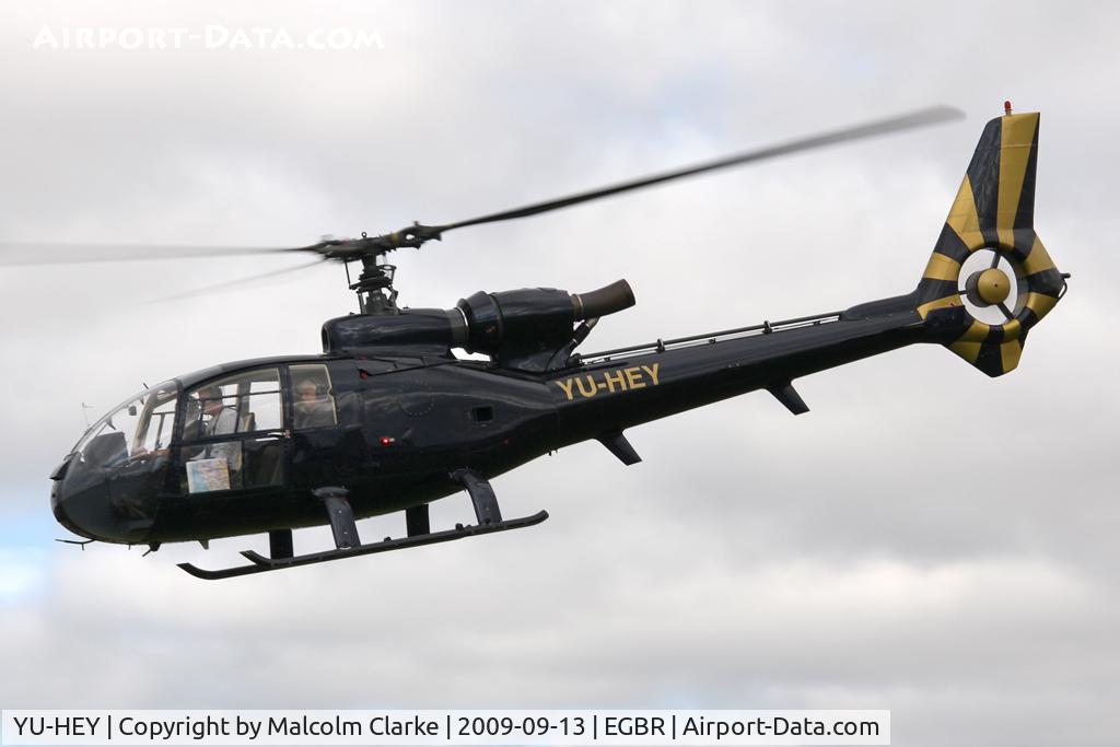 YU-HEY, Aerospatiale SA-341G Gazelle C/N 1320, Aerospatiale_SA.341G_Gazelle at Breighton Airfield in 2009.