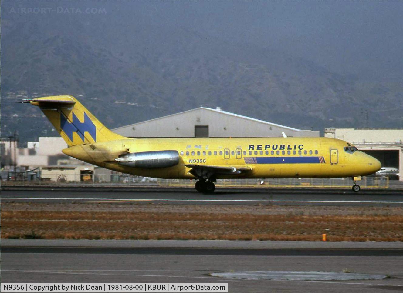 N9356, 1967 Douglas DC-9-15 C/N 47086, KBUR