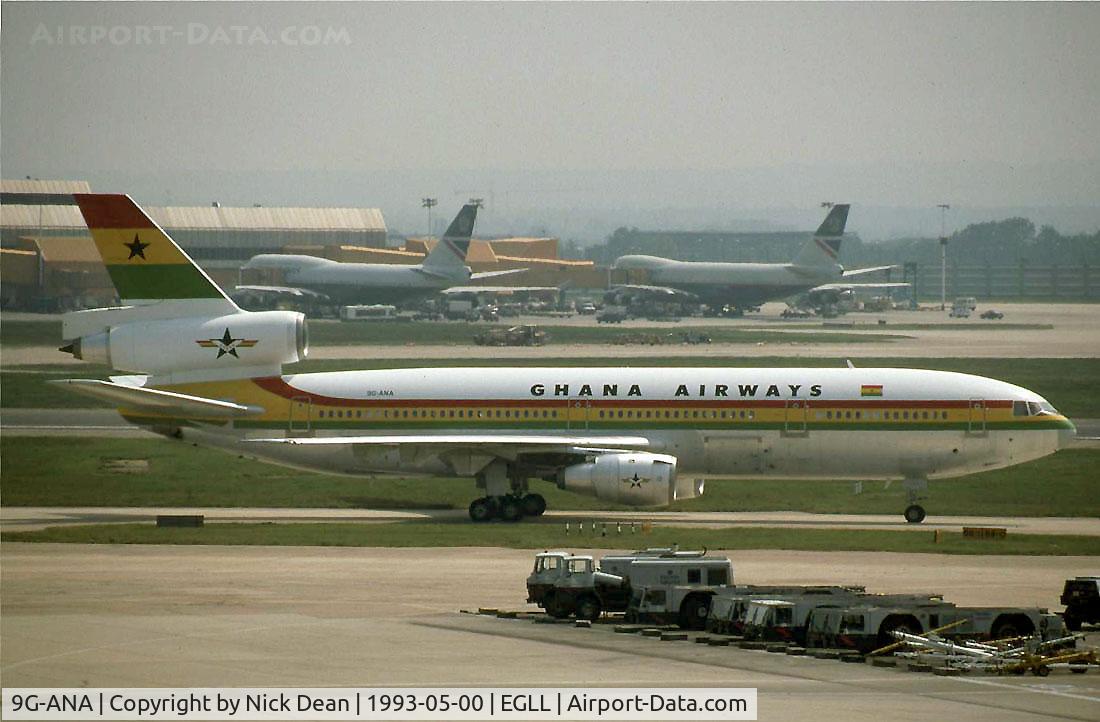 9G-ANA, 1983 McDonnell Douglas DC-10-30 C/N 48286, EGLL
