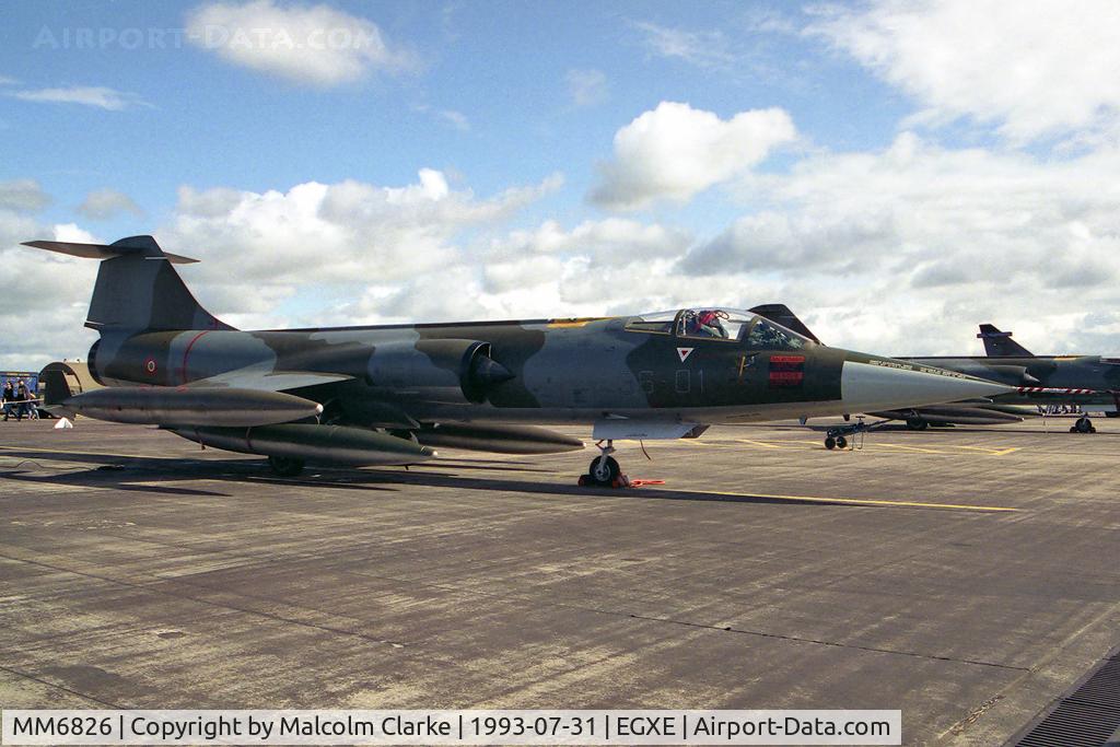 MM6826, Aeritalia F-104S-ASA Starfighter C/N 1126, Aeritalia F-104S ASA Starfighter at RAF Leeming's Air Fair in 1993. 
