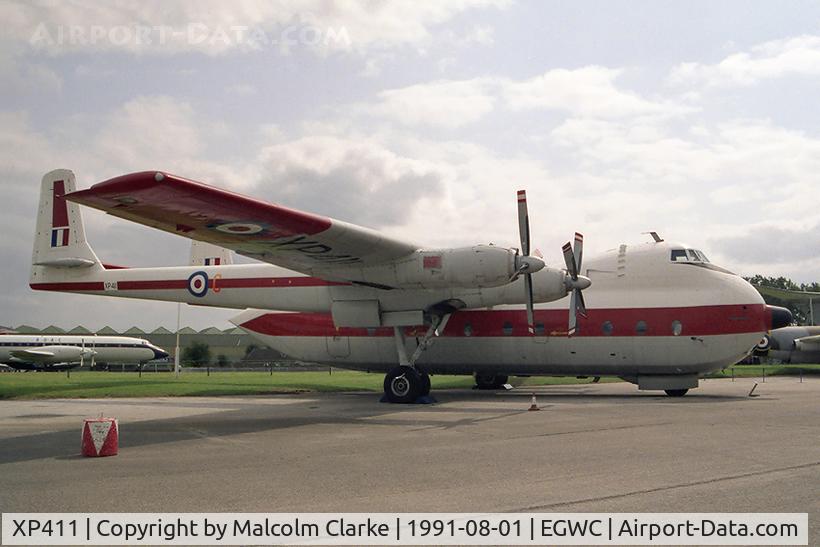 XP411, 1962 Armstrong Whitworth AW-660 Argosy C.1 C/N 6766, Armstrong Whitworth 650 Argosy T1 at RAF Cosford Aerospace Museum.