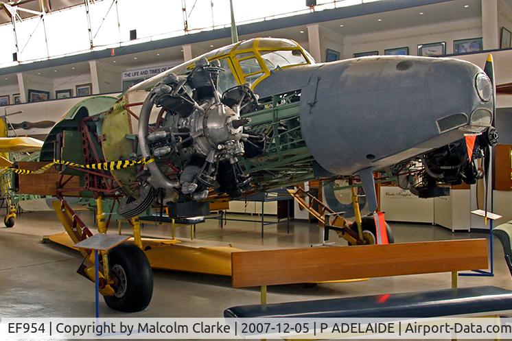 EF954, Avro 652A Anson I C/N Not found EF954, Avro Anson Under restoration at the South Australian Aviation Museum. One of the thousand or so Ansons that were used by the RAAF during World War II for training purposes.