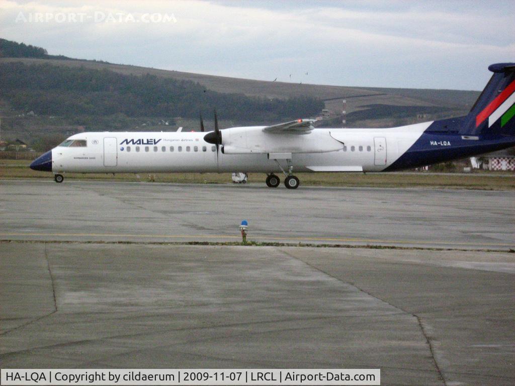 HA-LQA, 2001 De Havilland Canada DHC-8-402Q Dash 8 C/N 4062, Ready to park