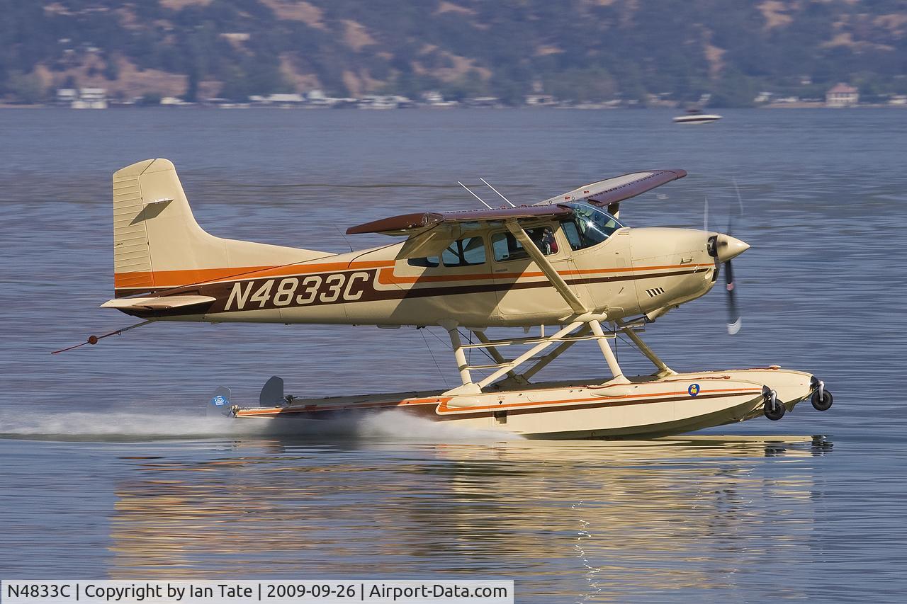 N4833C, 1974 Cessna A185F Skywagon 185 C/N 18502601, Clear Lake Splash In