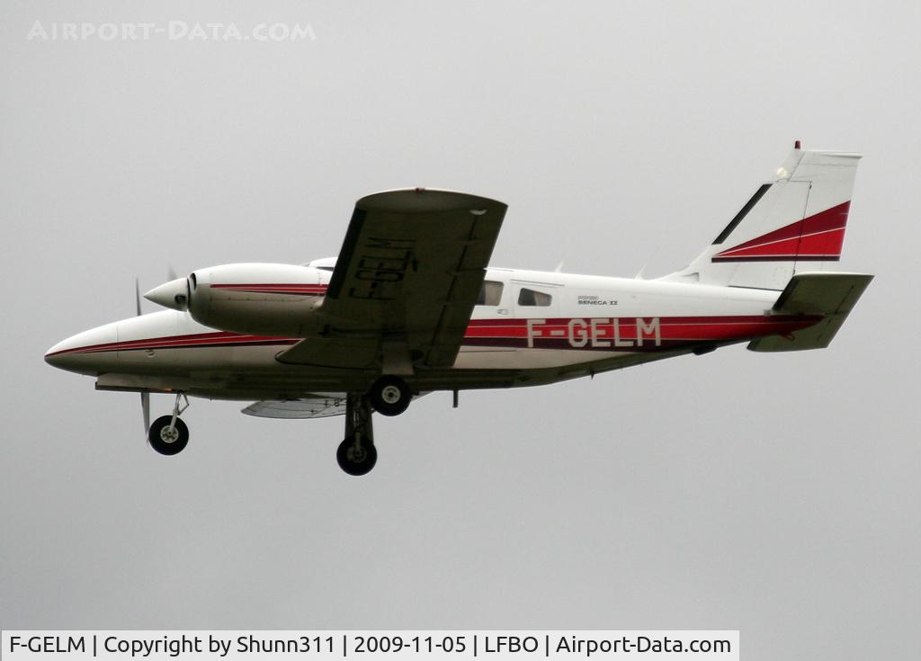 F-GELM, Piper PA-34-200T C/N 34-7870040, Landing rwy 32L