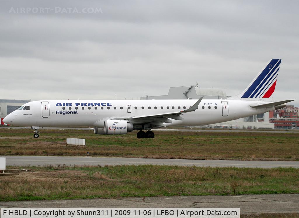 F-HBLD, 2007 Embraer 190LR (ERJ-190-100LR) C/N 19000113, Taxiing holding point rwy 32R for departure...