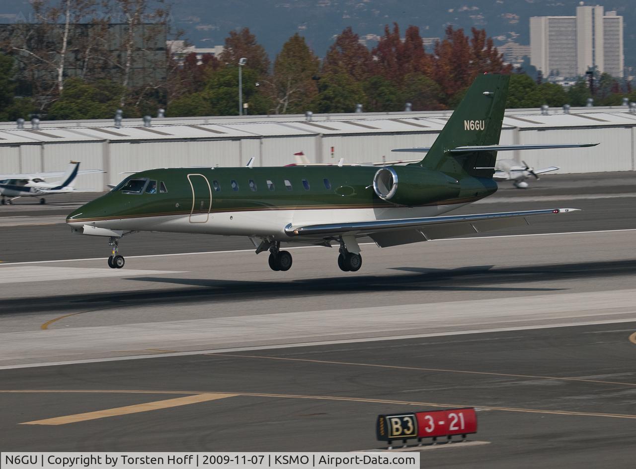 N6GU, 2009 Cessna 680 Citation Sovereign C/N 680-0268, N6GU arriving on RWY 21
