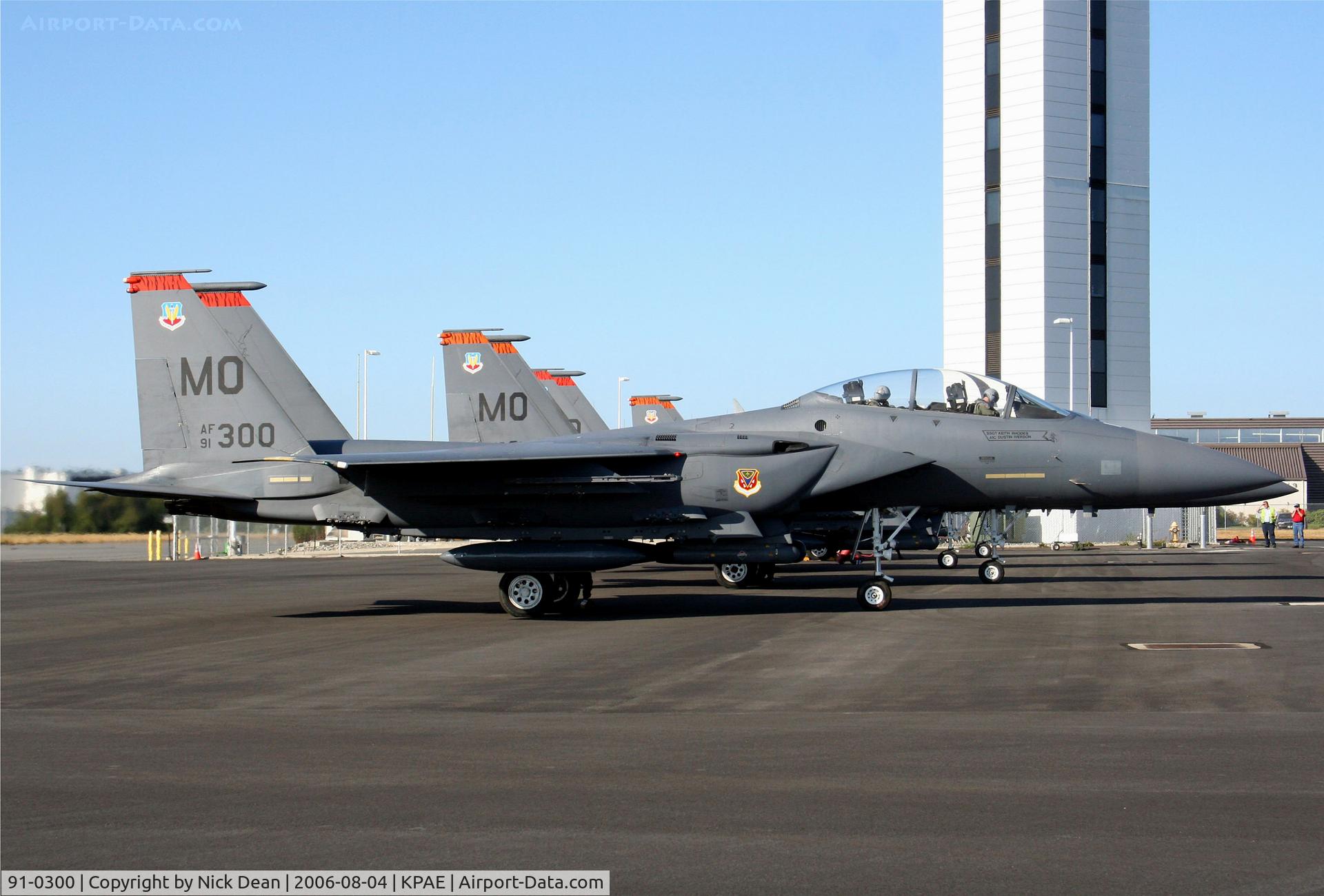 91-0300, 1991 McDonnell Douglas F-15E Strike Eagle C/N 1207/E165, KPAE