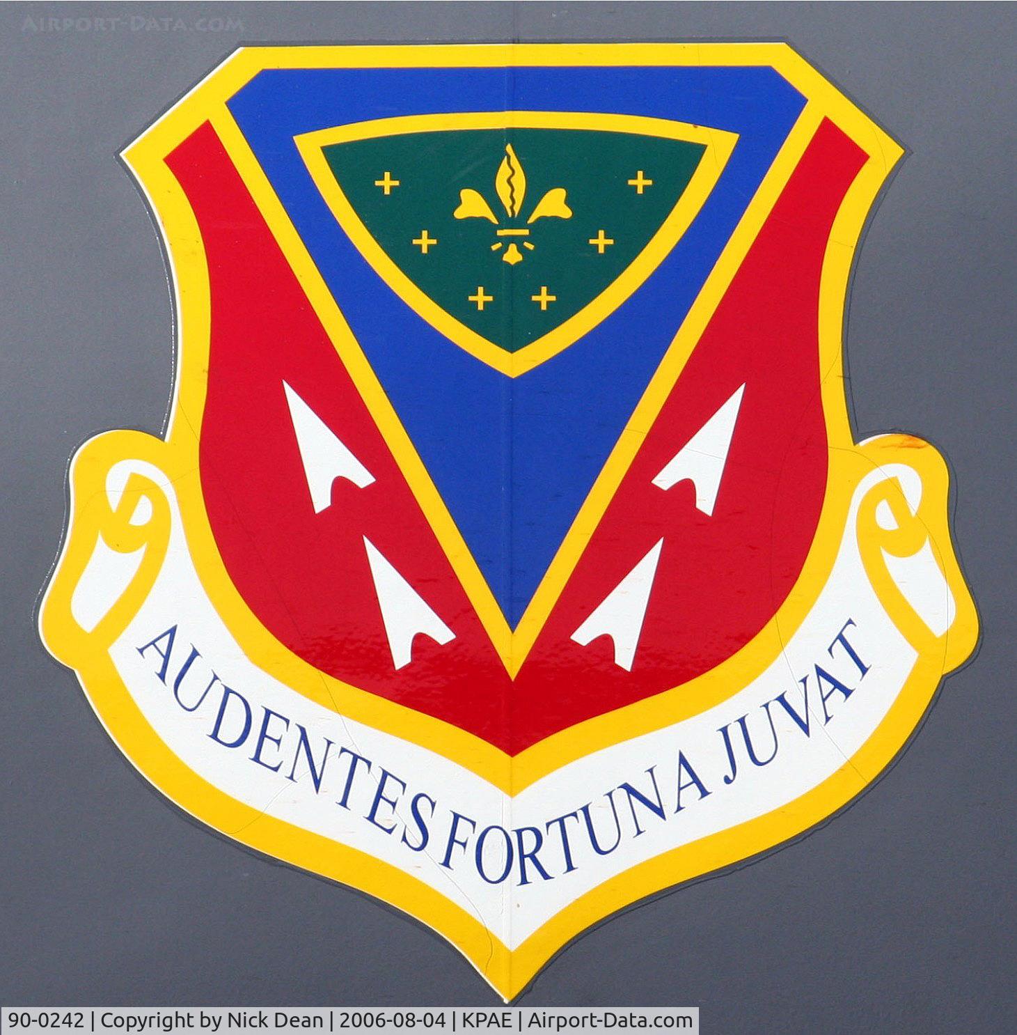 90-0242, 1990 McDonnell Douglas F-15E Strike Eagle C/N 1175/E144, KPAE