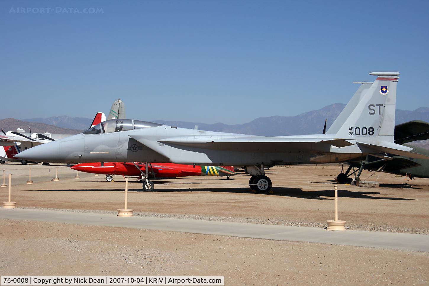 76-0008, 1976 McDonnell Douglas GF-15A Eagle C/N 0185, KRIV