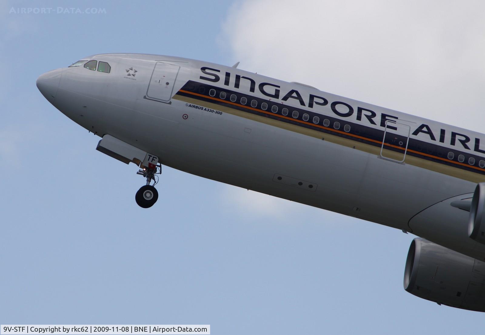 9V-STF, 2009 Airbus A330-343E C/N 1010, 9V-STF A330 take-off from Brisbane
