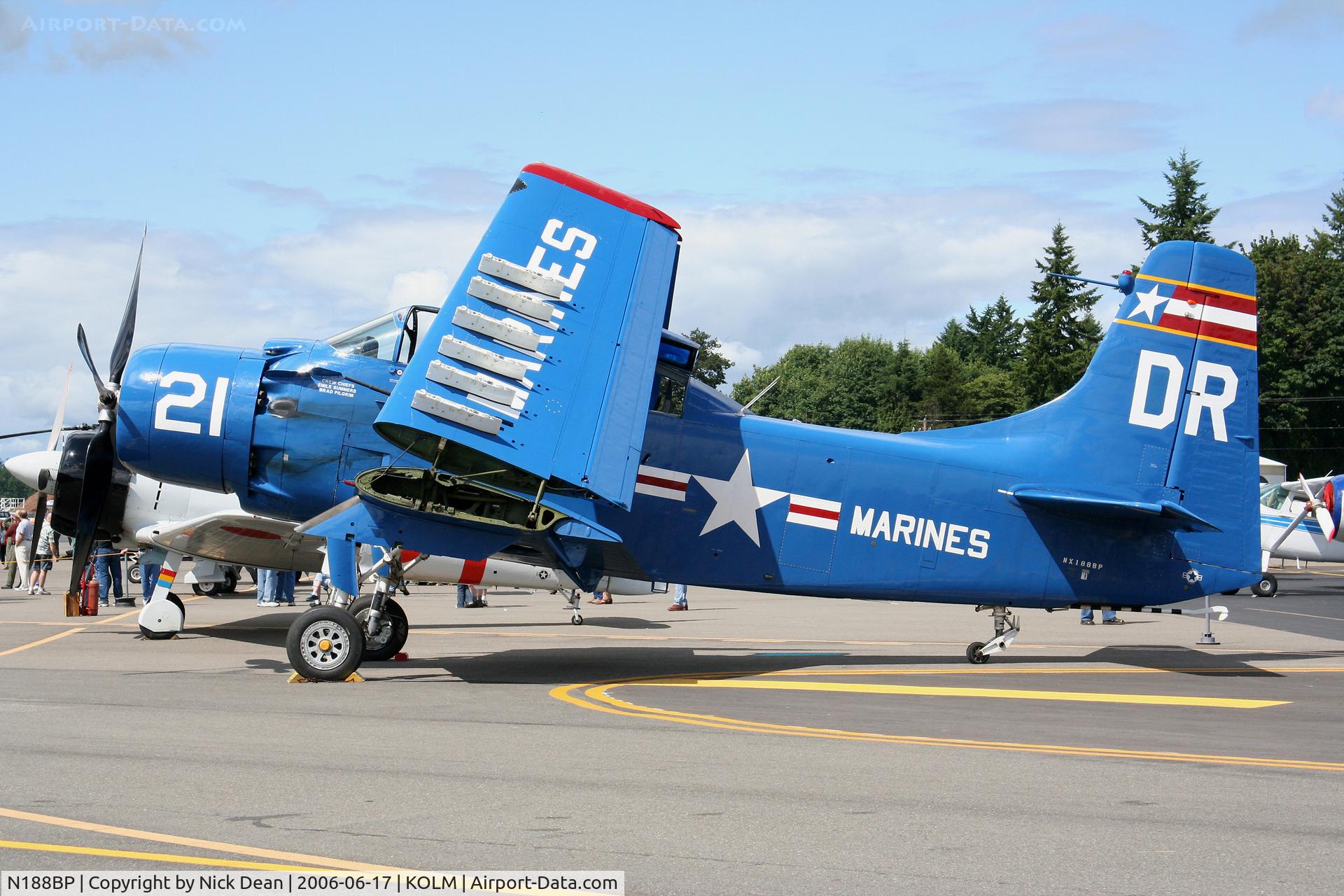N188BP, Douglas AD-5W Skyraider C/N 10265 (135188), KOLM
