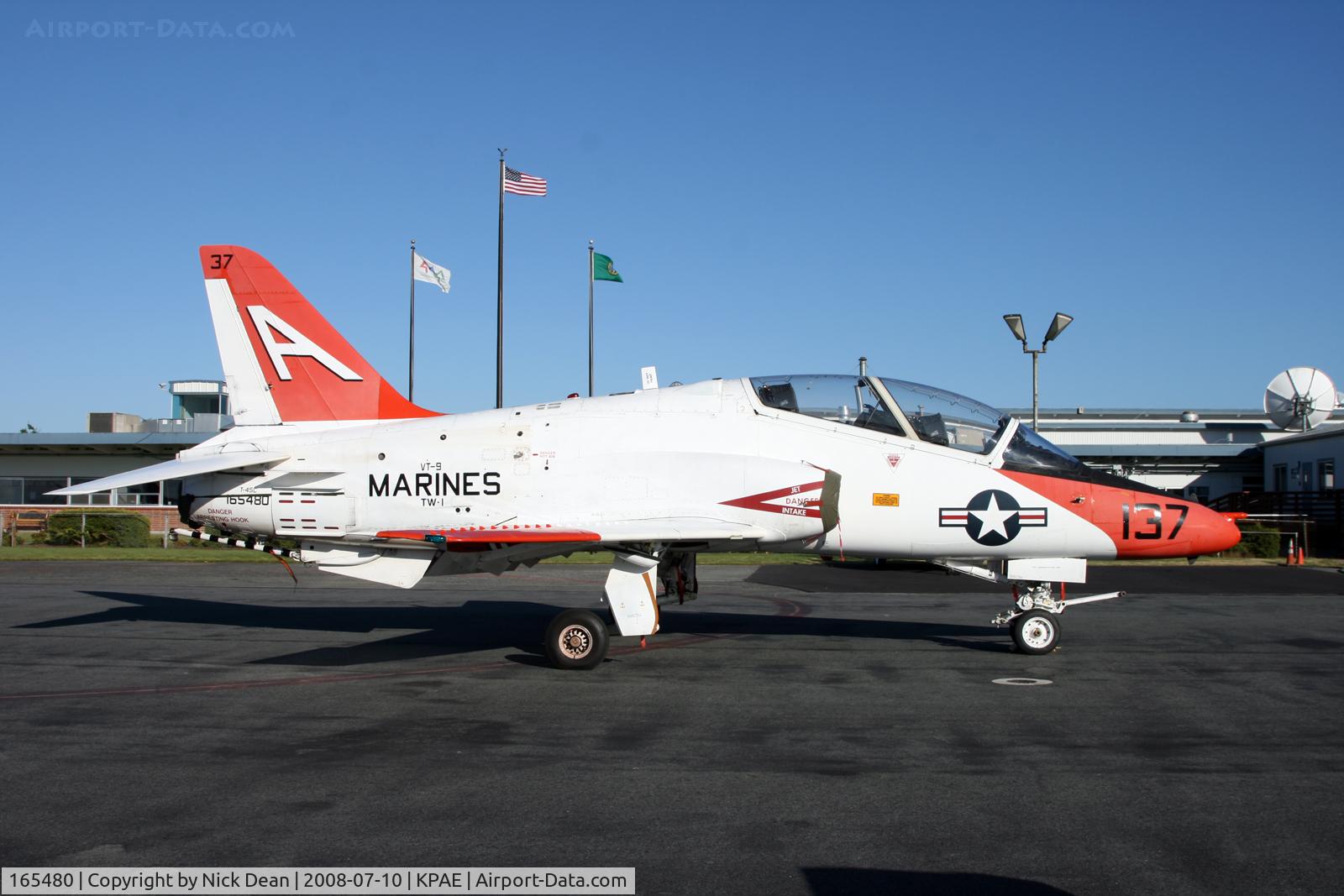 165480, Boeing T-45C Goshawk C/N C037, KPAE
