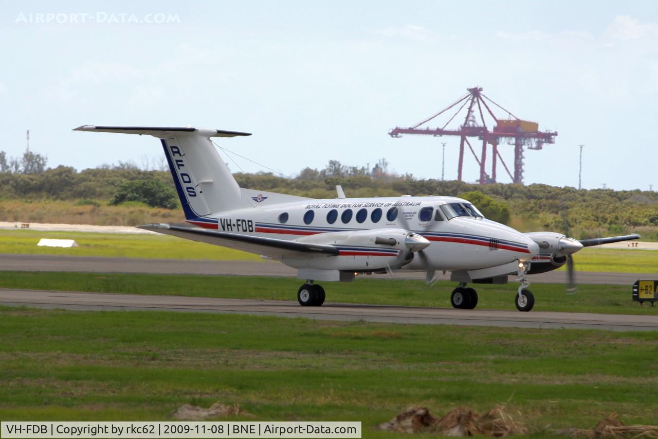 VH-FDB, 1981 Beech 200C Super King Air C/N BL-26, RFDS KingAir at Brisbane