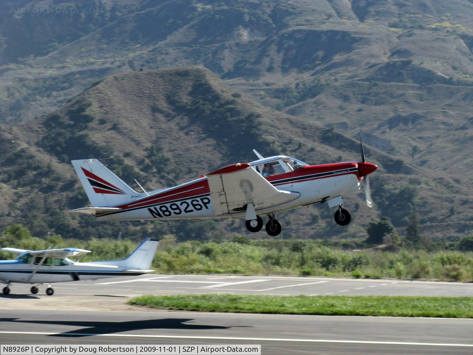 N8926P, Piper PA-24-260 Comanche C/N 24-4382, 1966 Piper PA-24-260 Comanche, Lycoming IO-540-D4A5 260 Hp, takeoff climb Rwy 22